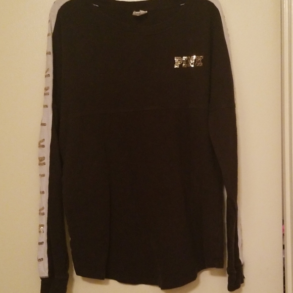 💥PINK VS Gold Sequin Long Sleeve - Picture 2 of 7